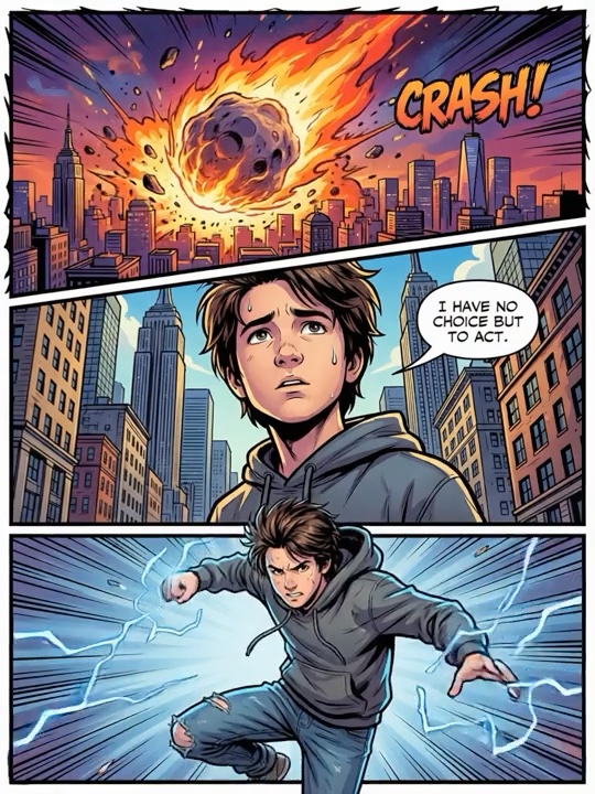 Comic Hero in Action