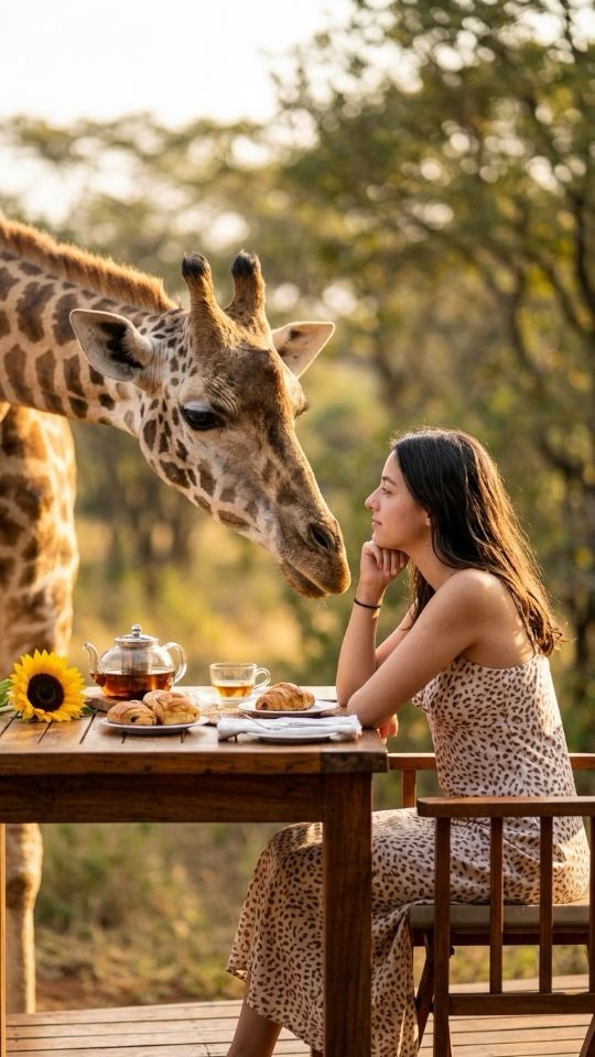 Giraffe Breakfast