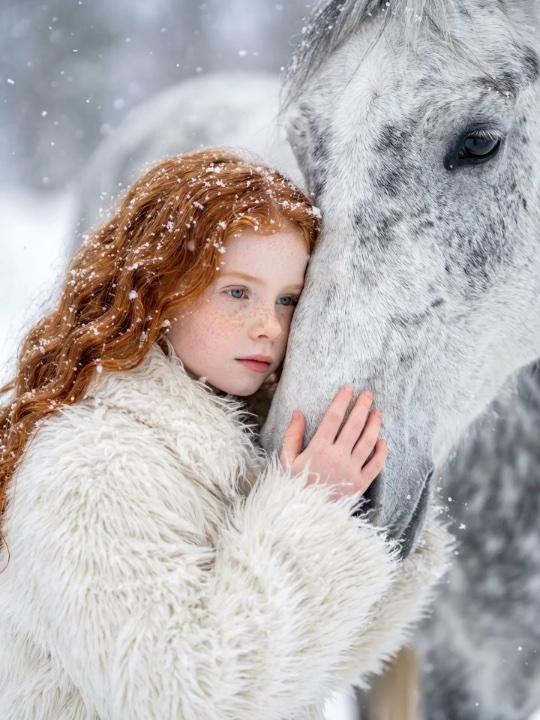Horse and Snow